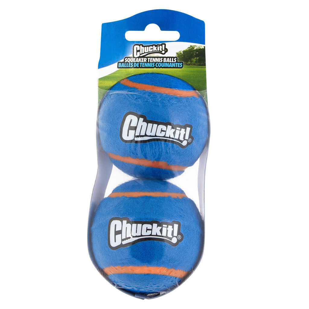 Chuckit! Pachet de 2 Mingi de Tenis cu Squeaker M