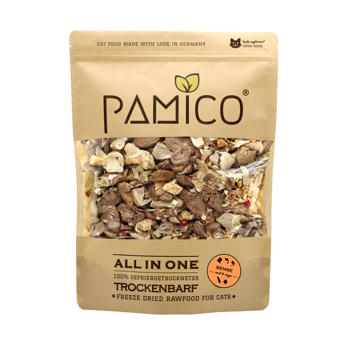 Pamico BARF Uscat Sense Mix – Meniu natural pentru pisici