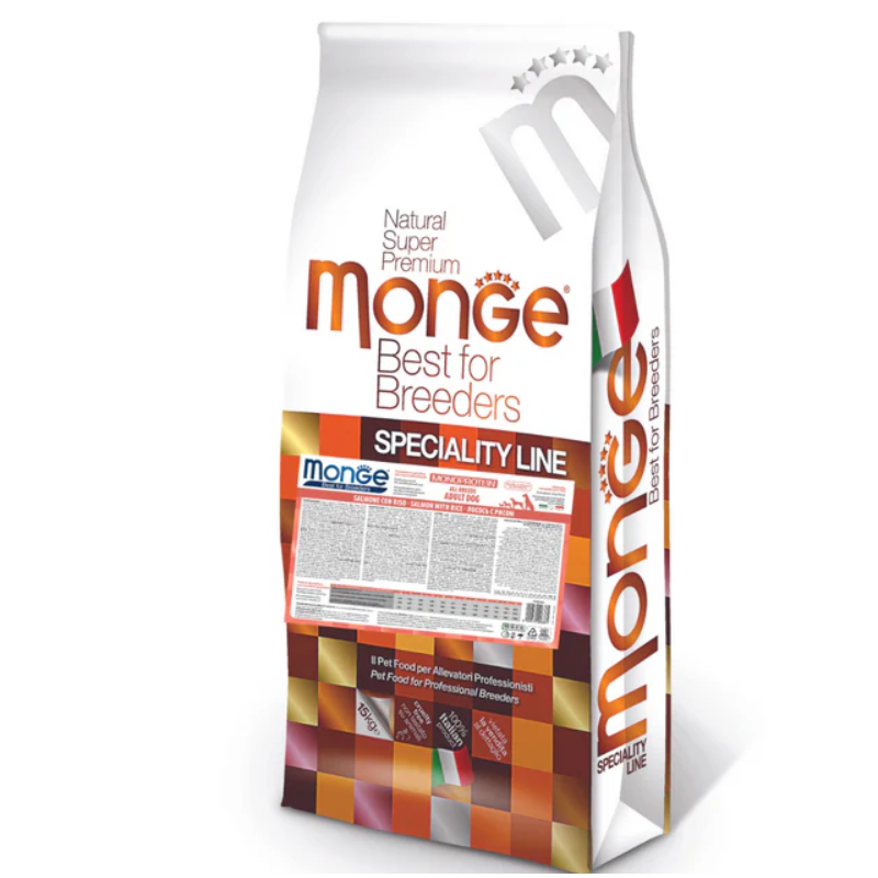 MONGE SUPERPREMIUM SOMON ȘI OREZ ALL BREEDS 15 kg