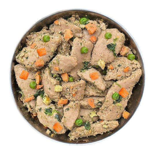 Fidelis Fresh Menu: turkey, sweet potato, peas and spinach