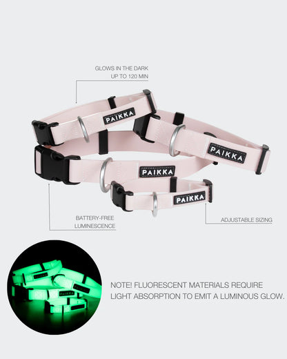 PAIKKA Zgardă Glow Roz Pudrat