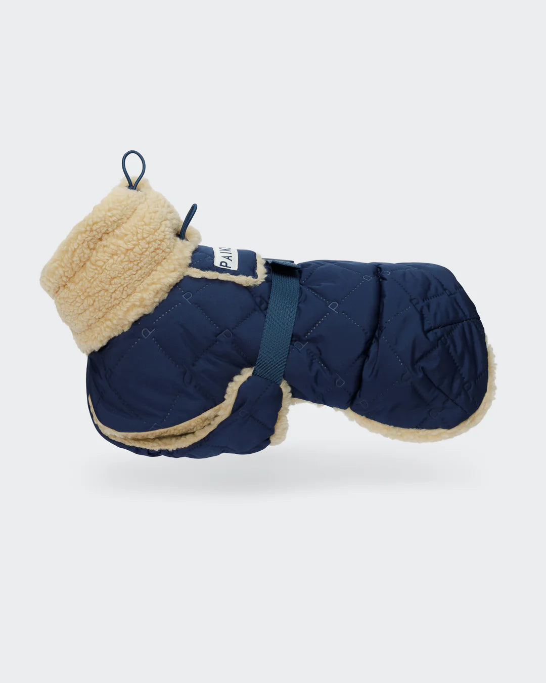 PAIKKA Jachetă matlasată din sherpa pentru câini – Bleumarin