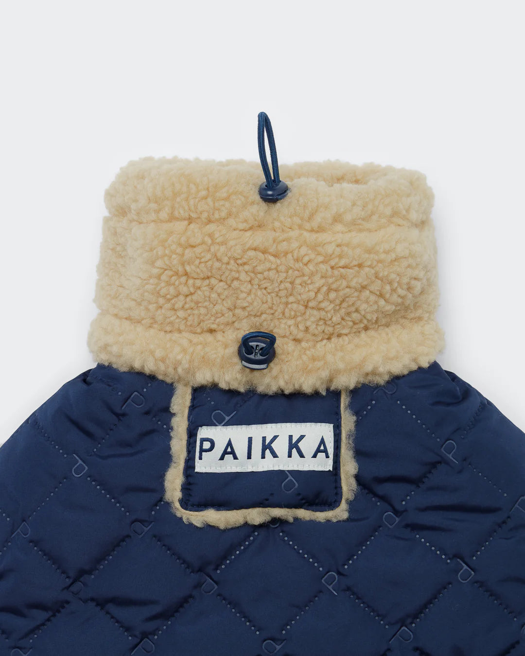 PAIKKA Jachetă matlasată din sherpa pentru câini – Bleumarin