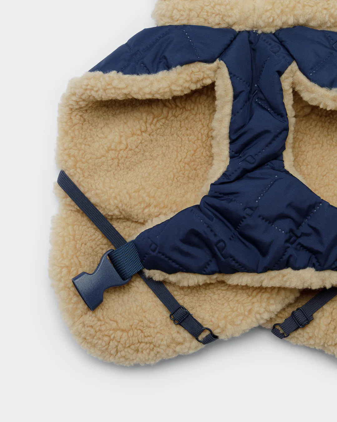 PAIKKA Jachetă matlasată din sherpa pentru câini – Bleumarin