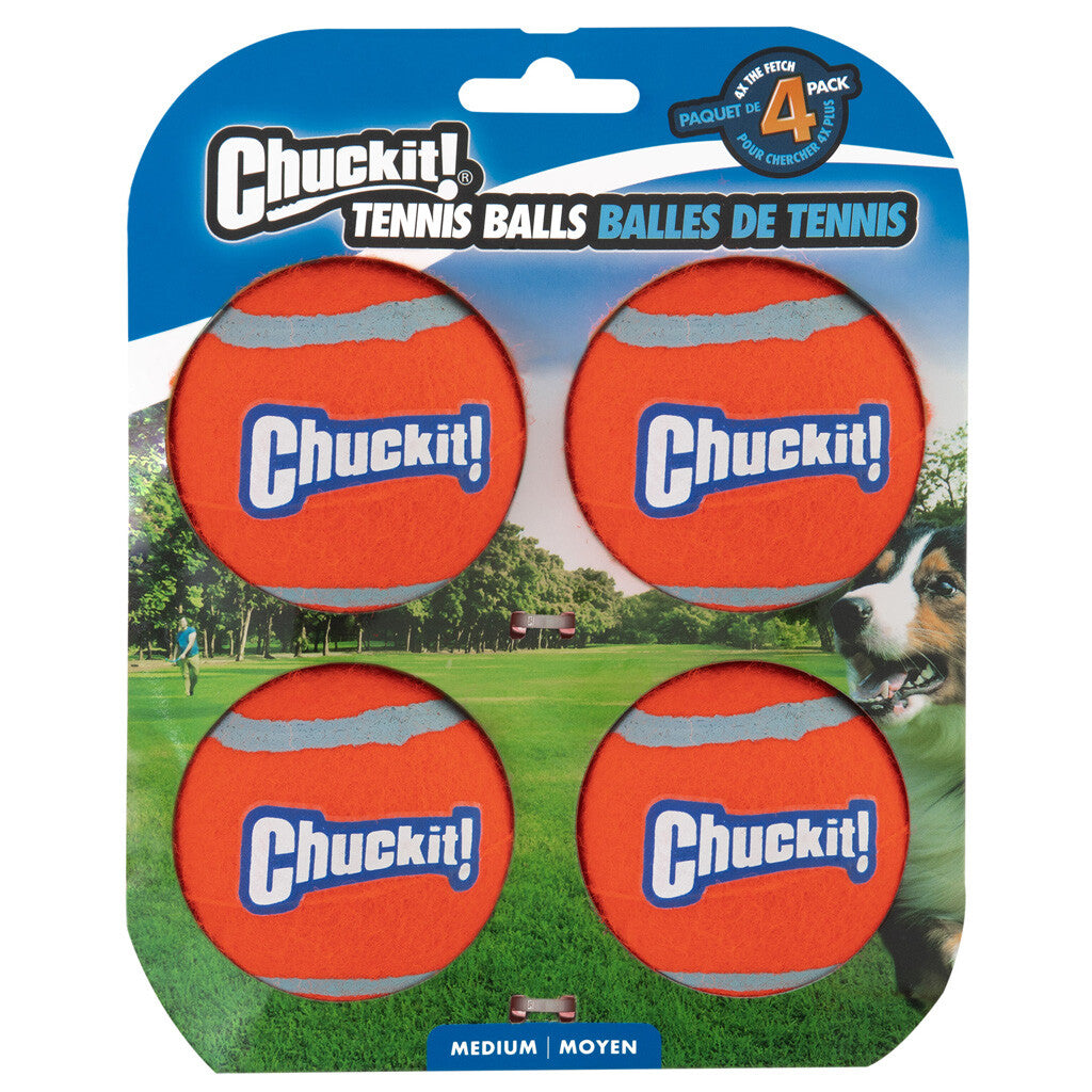Chuckit! Pachet de 4 Mingi de Tenis M
