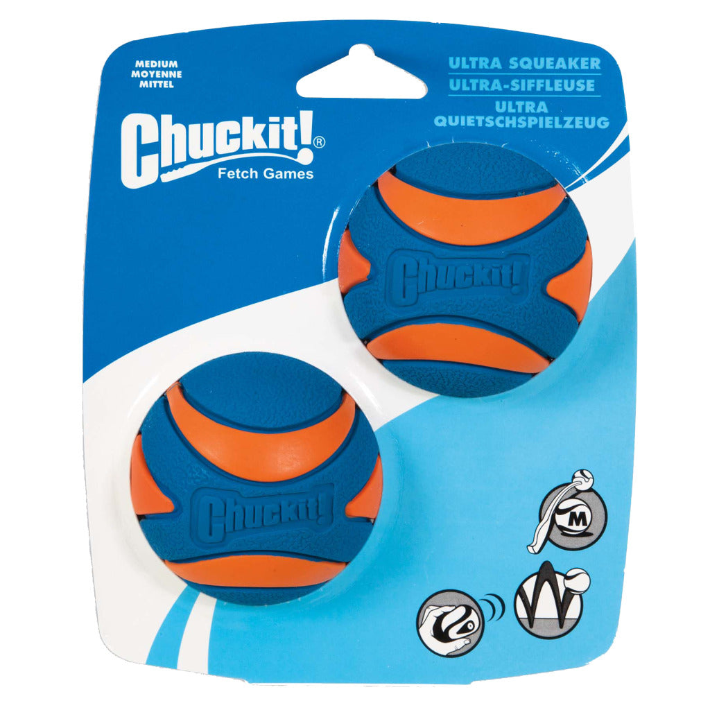 Chuckit! Ultra Squeaker M pachet 2 mingi