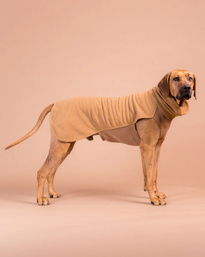 PAIKKA Haină din Seawool - Brown