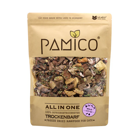Meniu BARF Uscat Wild – Mix complet All in One: carne, pește, legume și fructe liofilizate – BARF pentru pisici
