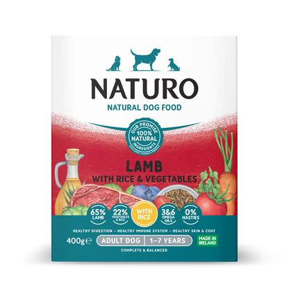 Naturo Caserola Naturo Adult cu Miel, Orez si Legume 400 gr