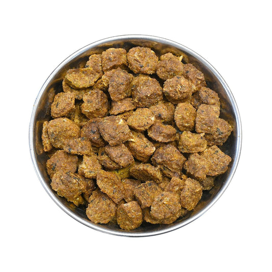 SANADOG - Carne de somon uscată la aer, naturală și bogată în Omega-3, ideală pentru sănătatea și vitalitatea câinelui tău.