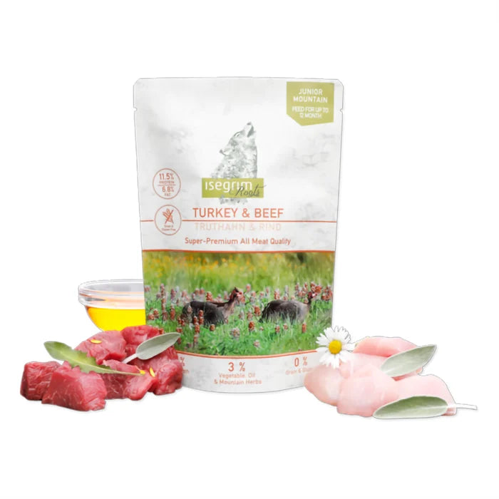 Isegrim Dog Junior- Curcan cu Vită 410g